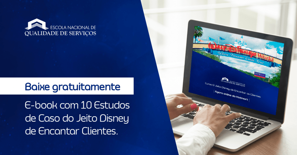 banner e-book com 10 estudos de caso do jeito disney de encantar os clientes