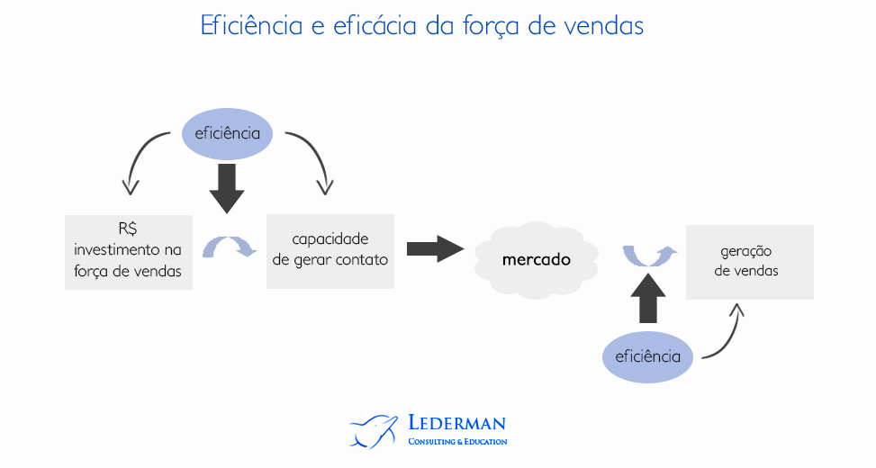 Eficiência e eficácia da força de vendas