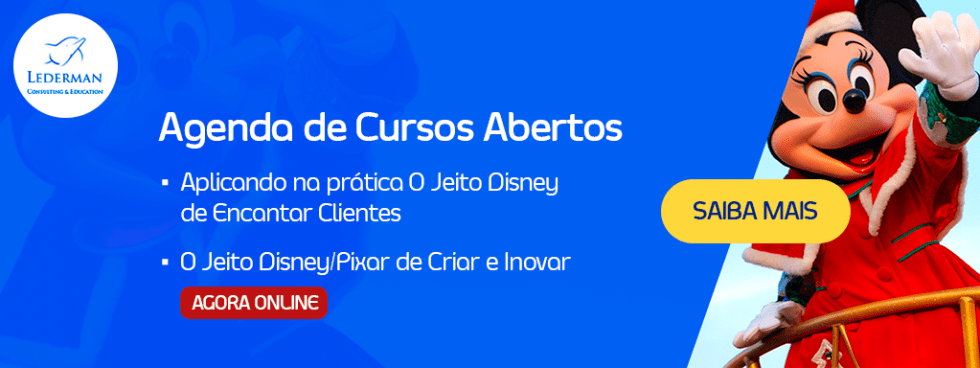 Banner no artigo "Reclamações de clientes" para agenda de cursos da Lederman