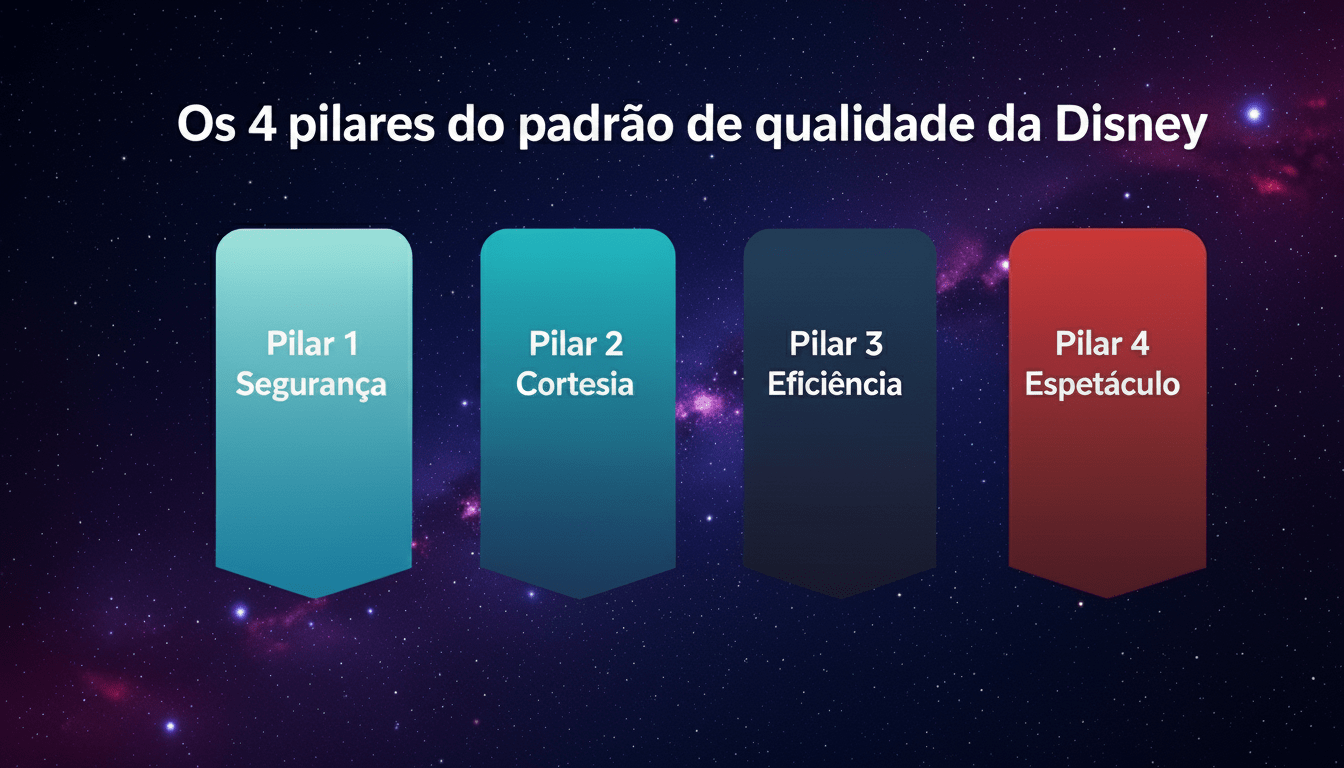 Os 4 pilares do padrão de qualidade disney